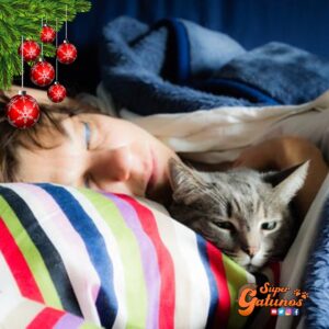 Sabías que uno de los grandes beneficios de dormir con tu gato es que es un remedio 100% natural para combatir el insomnio